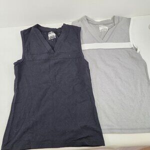 Vintage Lululemon V Neck Tank Top Lot Size 6 Made in Canada Grey Black